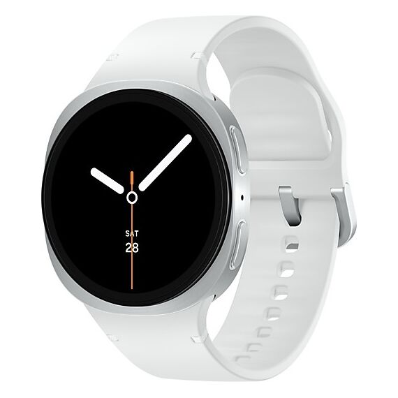 Galaxy Watch8 | 44 мм | 4G LTE | Silver | Sport/White | S/M, Размер ремешка : S/M, Тип ремешка : Sport, Размер корпуса : 44 мм, Подключение часов : Bluetooth / Wi-Fi + 4G LTE, Цвет ремешка: White, Цвет: Silver